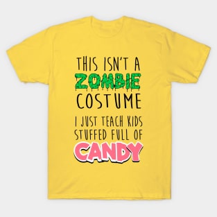 Halloween Teacher Zombie Shirt T-Shirt
